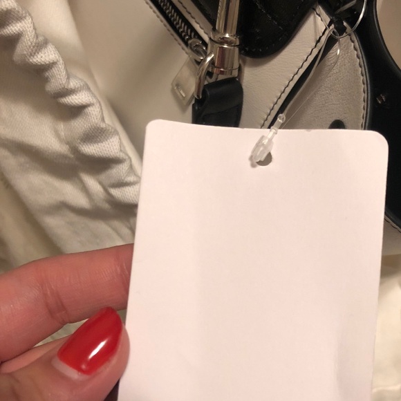 Celine Trapeze Handbag, black and white - Picture 5 of 6